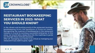 Restaurant Bookkeeping Services In 2023: What should you know?