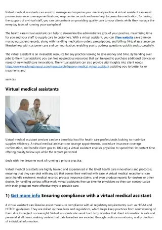 Why the Biggest "Myths" About medical assistant virtual May Actually Be Right