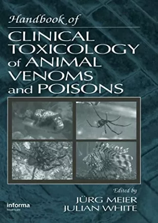 Download Book [PDF] Handbook of Clinical Toxicology of Animal Venoms and Poisons