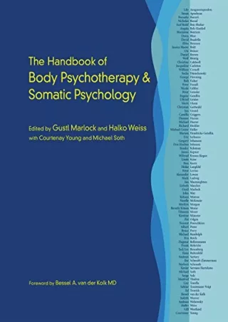 PDF/READ The Handbook of Body Psychotherapy and Somatic Psychology