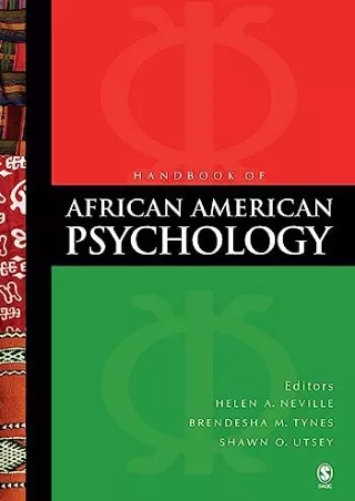 PDF_ Handbook of African American Psychology