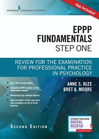 get [PDF] Download EPPP Fundamentals, Step One: Review for the Examination for Professional