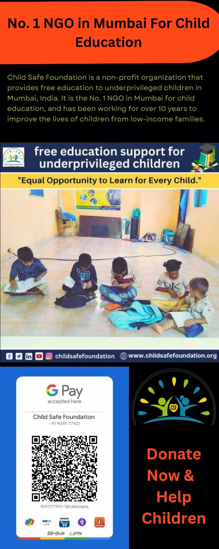 no 1 ngo in mumbai for child education