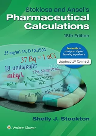 DOWNLOAD/PDF Stoklosa and Ansel's Pharmaceutical Calculations
