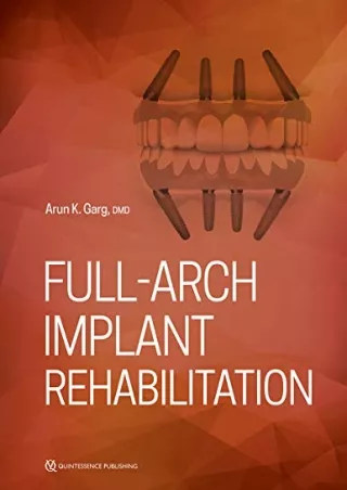DOWNLOAD/PDF Full-Arch Implant Rehabilitation