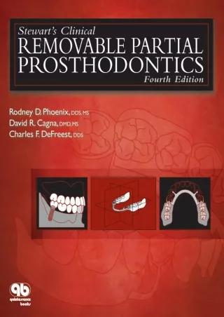 [READ DOWNLOAD] Stewart's Clinical Removable Partial Prosthodontics: Fourth Edition