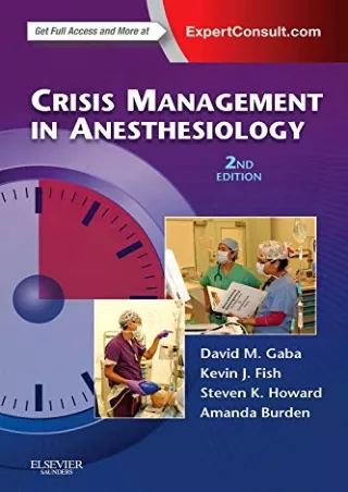 Read ebook [PDF] Crisis Management in Anesthesiology