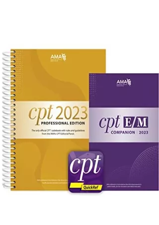 [PDF READ ONLINE] CPT Professional 2023 and E/M Companion 2023 and CPT Quickref App Bundle