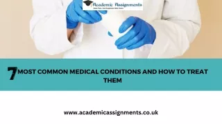 7 Most Common Medical Conditions and How to Treat Them