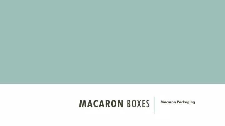 macaron boxes