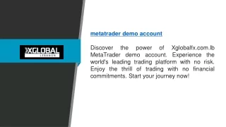 Metatrader Demo Account | Xglobalfx.com.lb