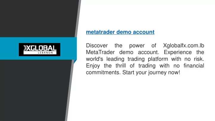 metatrader demo account discover the power