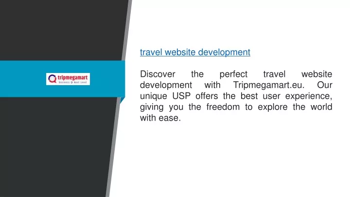 travel website development discover the perfect