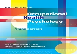[PDF] Handbook of Occupational Health Psychology Full