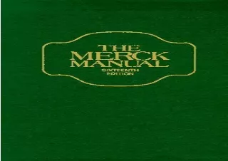 [PDF] The Merck Manual 16th Edition Full
