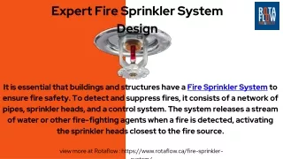 Expert Fire Sprinkler System