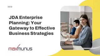 JDA Enterprise Planning Your Gateway to Effective Business Strategies