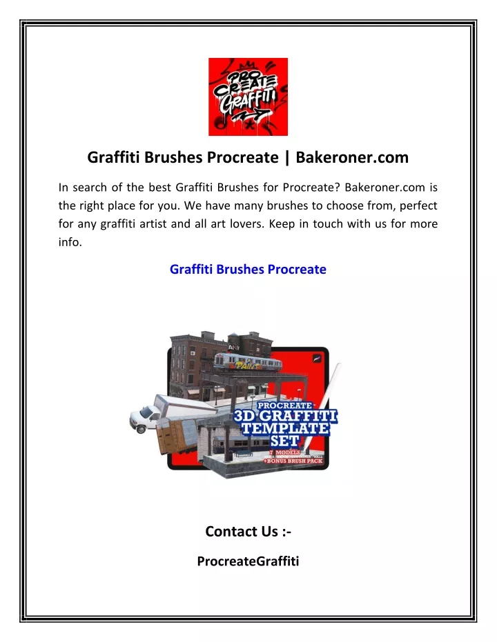 graffiti brushes procreate bakeroner com