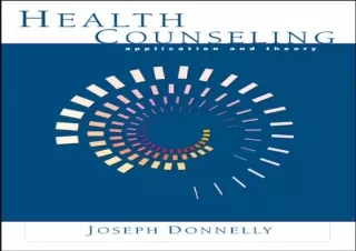 (PDF) Health Counseling: Application and Theory Free