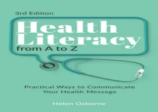 (PDF) Health Literacy from A to Z: Practical Ways to Communicate Your Health Mes