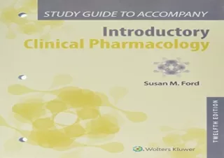 Download Study Guide to Accompany Introductory Clinical Pharmacology Kindle