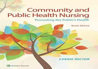 PDF Community and Public Health Nursing Promoting the Public's Health Free