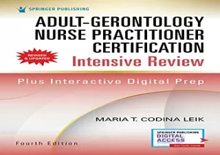 (PDF) Adult-Gerontology Nurse Practitioner Certification Intensive Review, Fourt