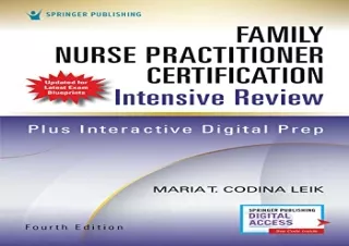 [PDF] Family Nurse Practitioner Certification Intensive Review, Fourth Edition –