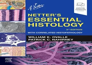 (PDF) Netter's Essential Histology: With Correlated Histopathology (Netter Basic
