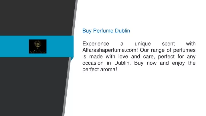 buy perfume dublin experience a unique scent with