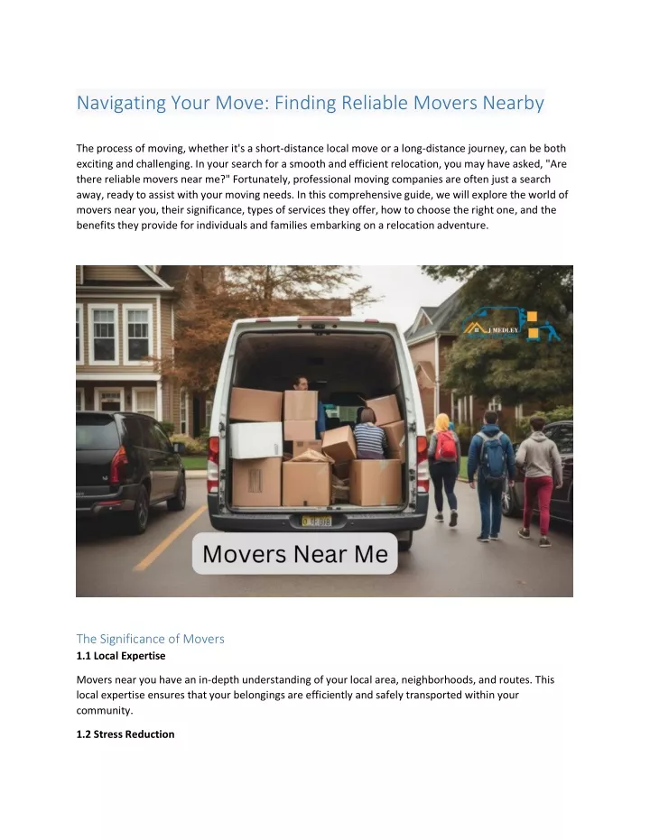 navigating your move finding reliable movers