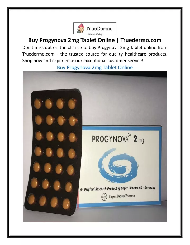 buy progynova 2mg tablet online truedermo