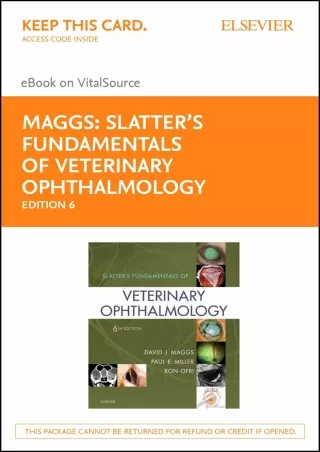 PDF/READ Slatter's Fundamentals of Veterinary Ophthalmology E-Book
