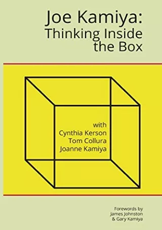 READ [PDF] Joe Kamiya: Thinking Inside the Box