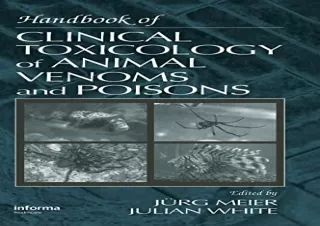 READ EBOOK [PDF] Handbook of Clinical Toxicology of Animal Venoms and Poisons