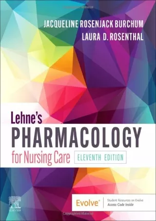 [PDF READ ONLINE] Lehne's Pharmacology for Nursing Care