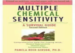 DOWNLOAD [PDF] Multiple Chemical Sensitivity: A Survival Guide (Second Edition)