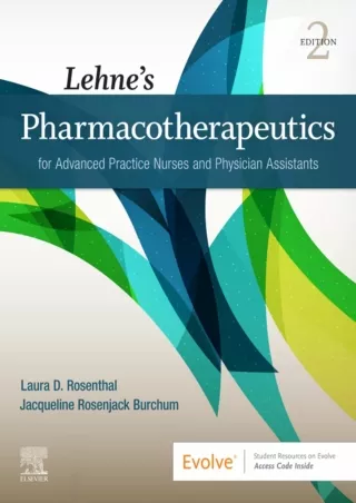 DOWNLOAD/PDF Lehne’s Pharmacotherapeutics for Advanced Practice Nurses and Physician