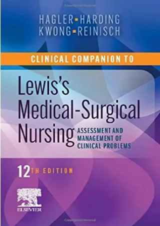 [PDF] DOWNLOAD Clinical Companion to Lewis's Medical-Surgical Nursing: Assessment and