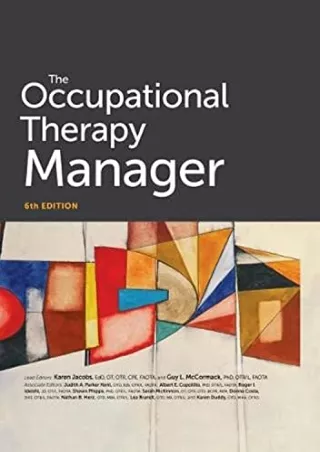 PDF_ The Occupational Therapy Manager, 6th Edition