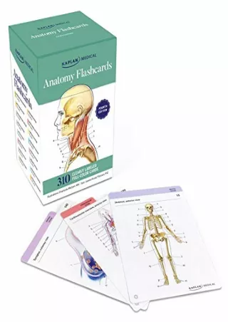 READ [PDF] Anatomy Flashcards: 300 Flashcards with Anatomically Precise Drawings and