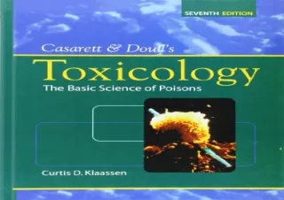 [EPUB] DOWNLOAD Casarett & Doull's Toxicology: The Basic Science of Poisons, Seventh Edition