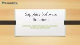 sapphire software solutions