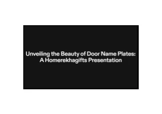 Modern Minimalism: Stainless Steel Door Name Plates