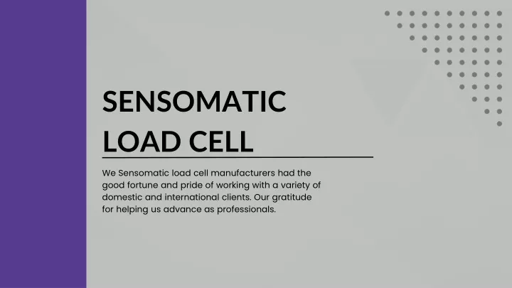 sensomatic load cell