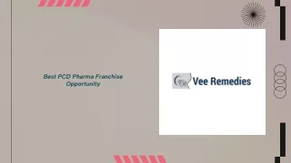 Vee Remedies Foremost PCD Pharma Franchise Company in India