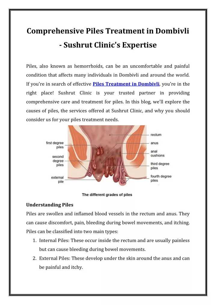 comprehensive piles treatment in dombivli