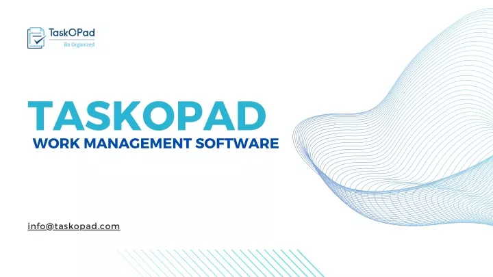 taskopad work management software