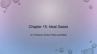 chapter 15 ideal gases