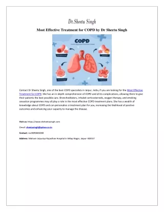 Most Effective Treatment for COPD by Dr Sheetu Singh1